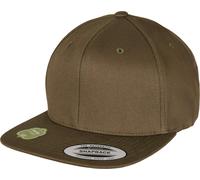 Flexfit Yupoong Organic Cotton Snapback Cap Reinforced Flat Visor Adjustable One