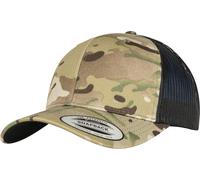Flexfit Yupoong Retro Trucker Cap Multicam Camo Mesh Snapback
