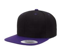 Flexfit Mens Kappe Classic Snapback 2-tone Baseball Cap, - Blk/pur