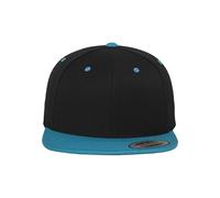 Flexfit Mens Kappe Classic Snapback 2-tone Baseball Cap, - Blk/teal