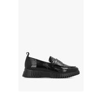 Flexfly 20 Black Leather Loafers - Black Leather / 38