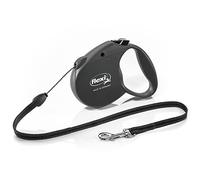 Flexi Basic Standard Cord Black Small 5m Retractable Dog Leash/Lead for dogs up to 12kgs/26lbs