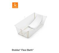 Stokke Flexi Bath X-Large Bath & Flexi Newborn Support Bundle, Sandy Beige