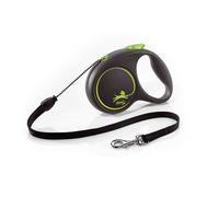 Flexi leash Black Design S Tape 5m Up to 12kg Green