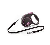 Flexi Black Design Cord Dog Lead 5m Pink - Small