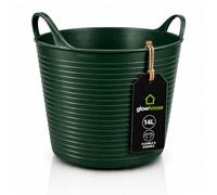 Flexi Builders Bucket (Green, 14 Litres Pack of 1)