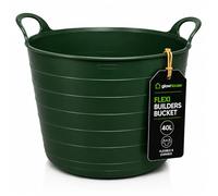 Flexi Builders Bucket (Green, 40 Litres Pack of 1)