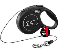 flexi CAT Cord 3 m black, retractable leash for cats up to 8 kg
