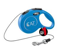 flexi CAT Cord 3 m blue, retractable leash for cats up to 8 kg