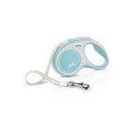 Flexi - CF10T5-251 -HBL -20 - Leave for dog - Loor leash - Cat leash - New Comfort S Tape 5 m, Light Blue