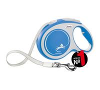 Flexi - Cf30t8-251 -Bl -20 - Leave for dog - Braking - Cat leash - New Comfort L Tape 8 m, Blue