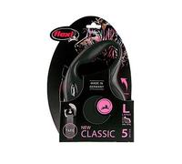 Flexi Classic Black 5M Tape Dog Lead Large One Colour