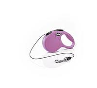 Flexi Classic Cord Cat Lead Pink Extra Small 3m Retractable Cat Leash/Lead for cats up to 8kgs/18lbs
