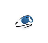 flexi Classic M | 8 m Retractable Cord Leash for Dogs up to 20 kg | Blue | Retractable Dog Lead | Weight: 350 g | Dimensions: 12.2 x 19.5 cm