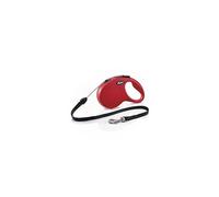 flexi Classic S | 8 m Retractable Cord Leash for Dogs up to 12 kg | Red | Retractable Dog Lead | Weight: 230 g | Dimensions: 10.3 x 16.8 cm