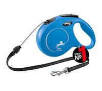 flexi Classic M Cord 8 m blue, retractable leash for dogs up to 20 kg