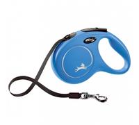 Flexi Classic Tape Retractable 5 Metre Dog Lead - Blue - Size: Small