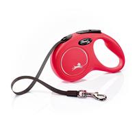 Flexi Classic Tape Retractable 5 Metre Dog Lead - Red - Size: Small