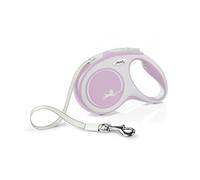 flexi Comfort M Tape 5 m blush-rosé, retractable leash for dogs up to 25 kg