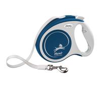 flexi Comfort Plus M Retractable Dog Lead 5 m, up to 25 kg, Blue | 5 m strong tape · Adjustable handle · Thumb brake · Dogs up to 25 kg · Made in Germany