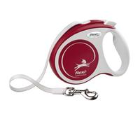 flexi Comfort Plus XS Retractable Dog Lead 3 m, up to 12 kg, Red | 3 m strong tape · Thumb brake · Dogs and cats up to 12 kg · Pocket size 148 g · Made in Germany