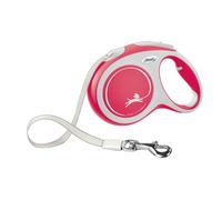 Flexi Comfort Retractable Tape Lead 5m Extendable Reflective Braking System