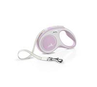 flexi Comfort S Tape 5 m blush-rosé, retractable leash for dogs up to 15 kg