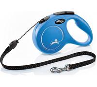 Flexi New Classic Cord Retractable Medium Blue 5M Dog Leash/lead 1-20Kg