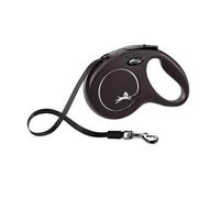 Flexi Dog Lead New Classic 5m Black Small Tape Extendable Strong