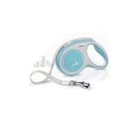 Flexi Dog Lead New Comfort MEDIUM TAPE 5m - LIGHT BLUE