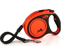 Flexi Dog Lead. Xtreme Orange. Tape. Extendable, Retractable XS/S/M/L, 3m/5m/8m