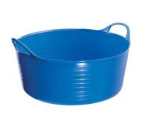 Flexi-Fill 15L Blue Flexible Trug - Heavy Duty Horse Feed & Water Tub for Stable, Yard & Garden Use - Durable Flexible Plastic Feed Tub for Horses, Soaking Feeds & Multi-Purpose Yard Tasks