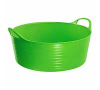 Flexi-Fill 15L Green Flexible Trug - Heavy Duty Horse Feed & Water Tub for Stable, Yard & Garden Use - Durable Flexible Plastic Feed Tub for Horses, Soaking Feeds & Multi-Purpose Yard Tasks