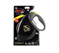 Flexi Giant Neon Black 8M Tape Dog Lead One Colour