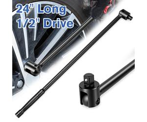 Flexi Head Knuckle Power Breaker Bar Ratchet Wrench 1/2" Drive 24"