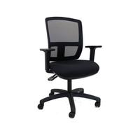 Flexi-Mesh Office Chair With Black Upholstered Seat