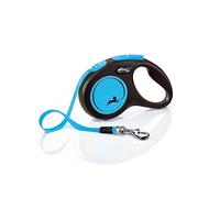 Flexi New Neon Tape Dog Lead 5m Blue - Small