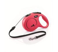 flexi Dog Leads - New Classic Rope Leash Red (Size M: 8m, up to 20kg)