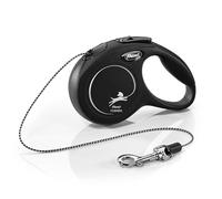 FLEXI New Classic Cord Retractable Cat Leash - X-Small - 10 ft., Black | Tangle-Free Pet Walking Leash with One-Handed Brake, Pause, Lock | German Quality Product