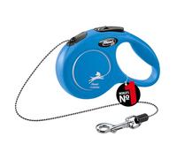 Flexi New Classic leaves rertacable, extra-shall, cord, 3m, blue