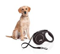 Flexi New Classic Tape Dog Lead 5m Black - Medium