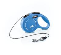 flexi New Classic Retractable Dog Leash (Cord), for Dogs Up to 18lbs, 10 ft, Extra Small, Blue