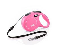 flexi New Classic Retractable Lead Cord, Medium, 8 m, Pink