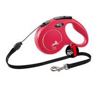 flexi New Classic Retractable Lead Cord, Medium, Red