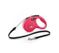 flexi Dog Leads - New Classic Rope Leash Red (Size S: 5m, up to 12kg)