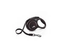 Flexi New Classic Tape Dog Lead 3m Black - Extra Small