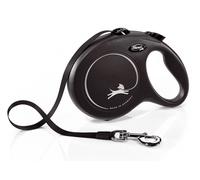 Flexi New Classic Tape Dog Lead 8m Black - Large