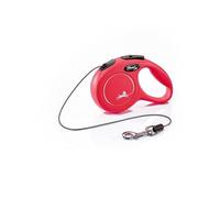 FLEXI New Classic XS Cord Automatic Leash for Dogs up to 8 kg Rope 3 m Red