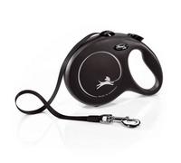 Flexi New Clic Tape Large Retractable Dog Lead Black (5M)