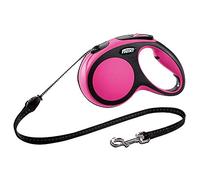 flexi New Comfort Retractable Cord Lead, XS, 3 m, Pink